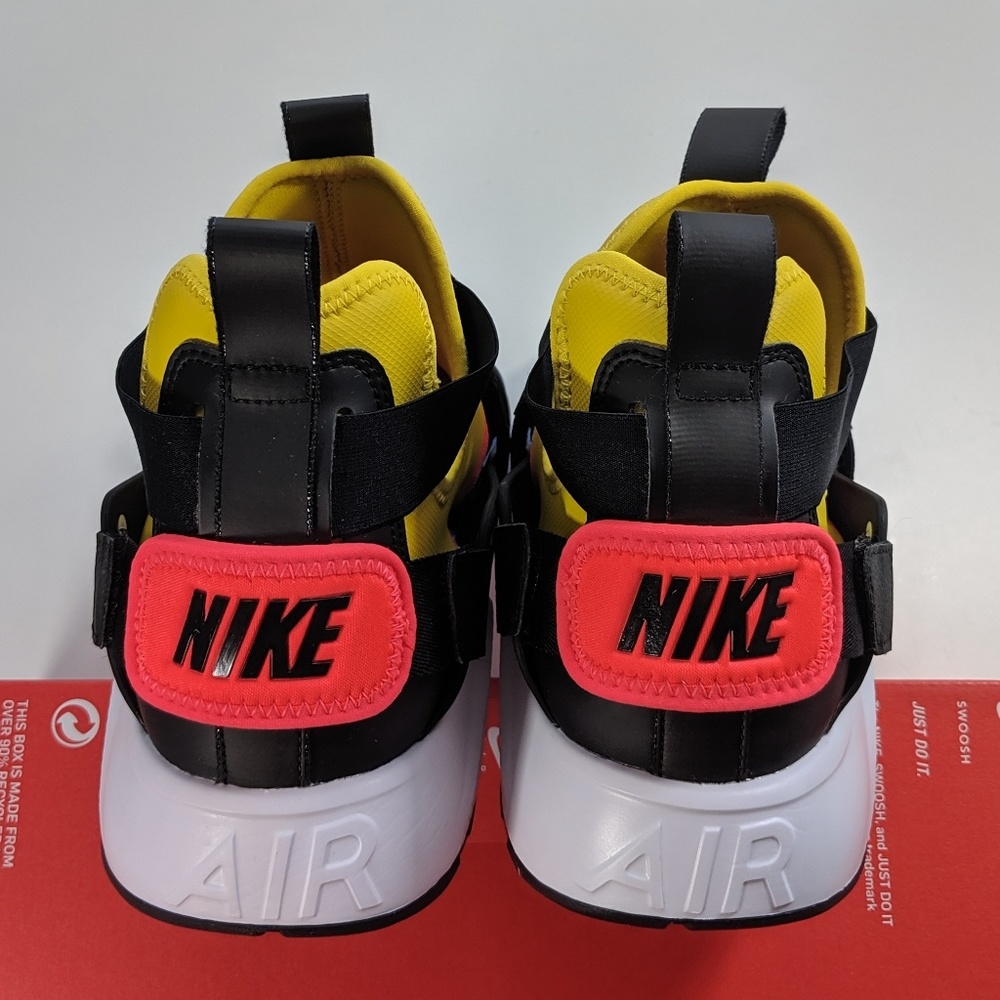 NEW Nike Air Huarache City Aluminum/Black-Citron - Picture 4 of 7